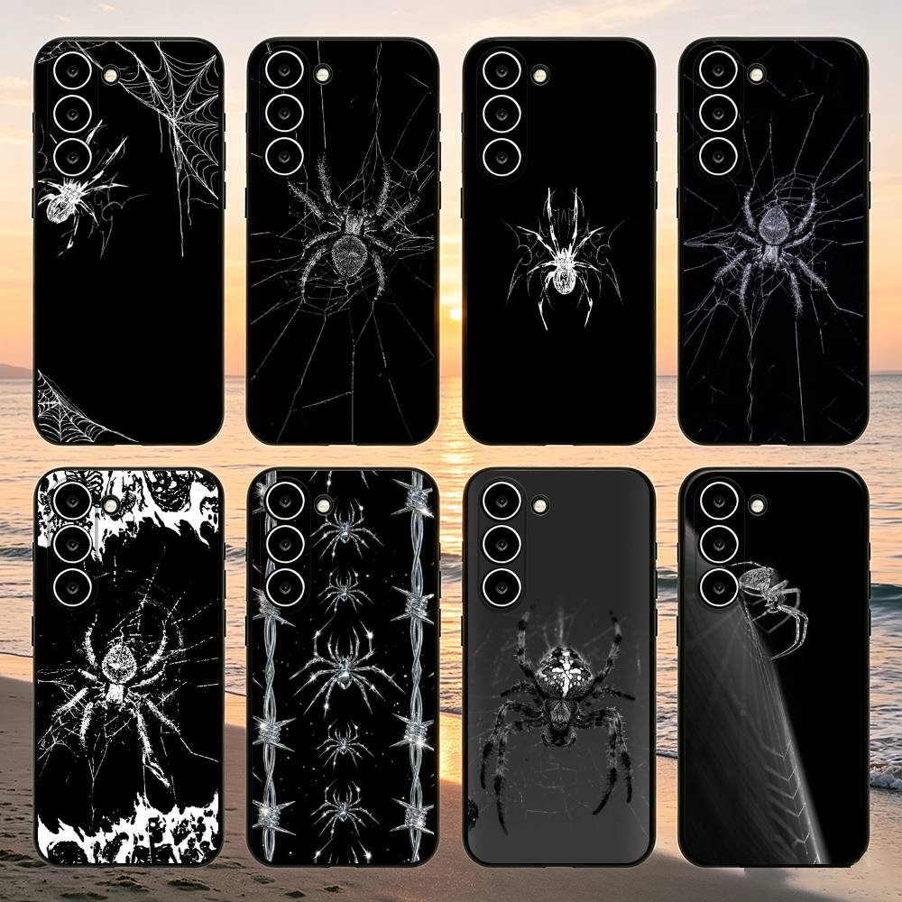 Phone Cases Quotes - Y2k Black Spider Handyhülle für Samsung