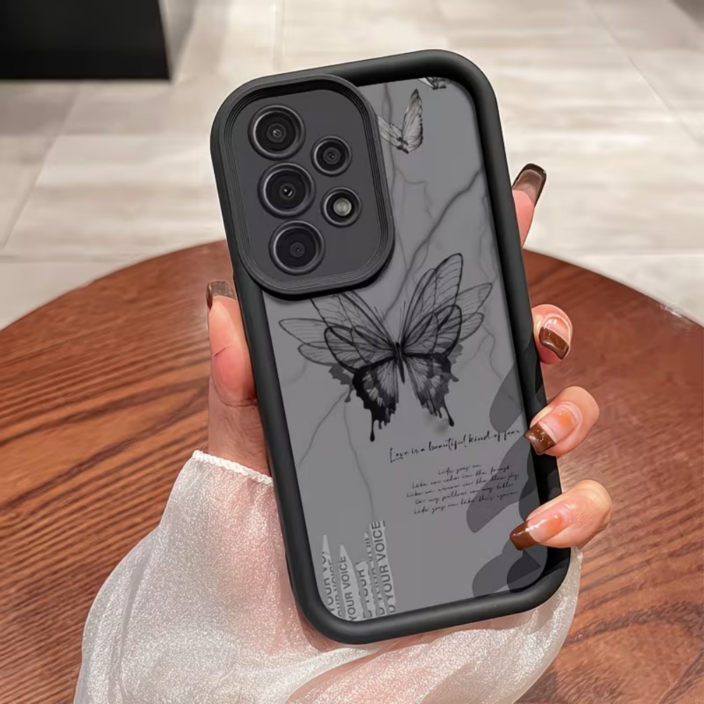 Phone Cases Quotes - Ästhetische Grunge-Schmetterlings- & Zitat-Print Handyhülle für