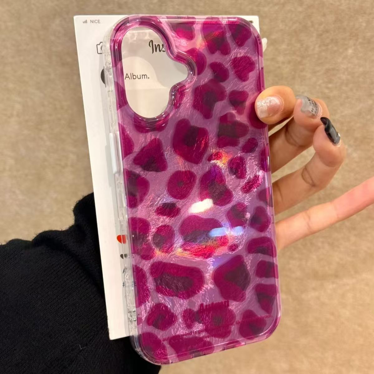 Phone Cases Otterbox - Lila Leopardenmuster Handyhülle für iPhone 15