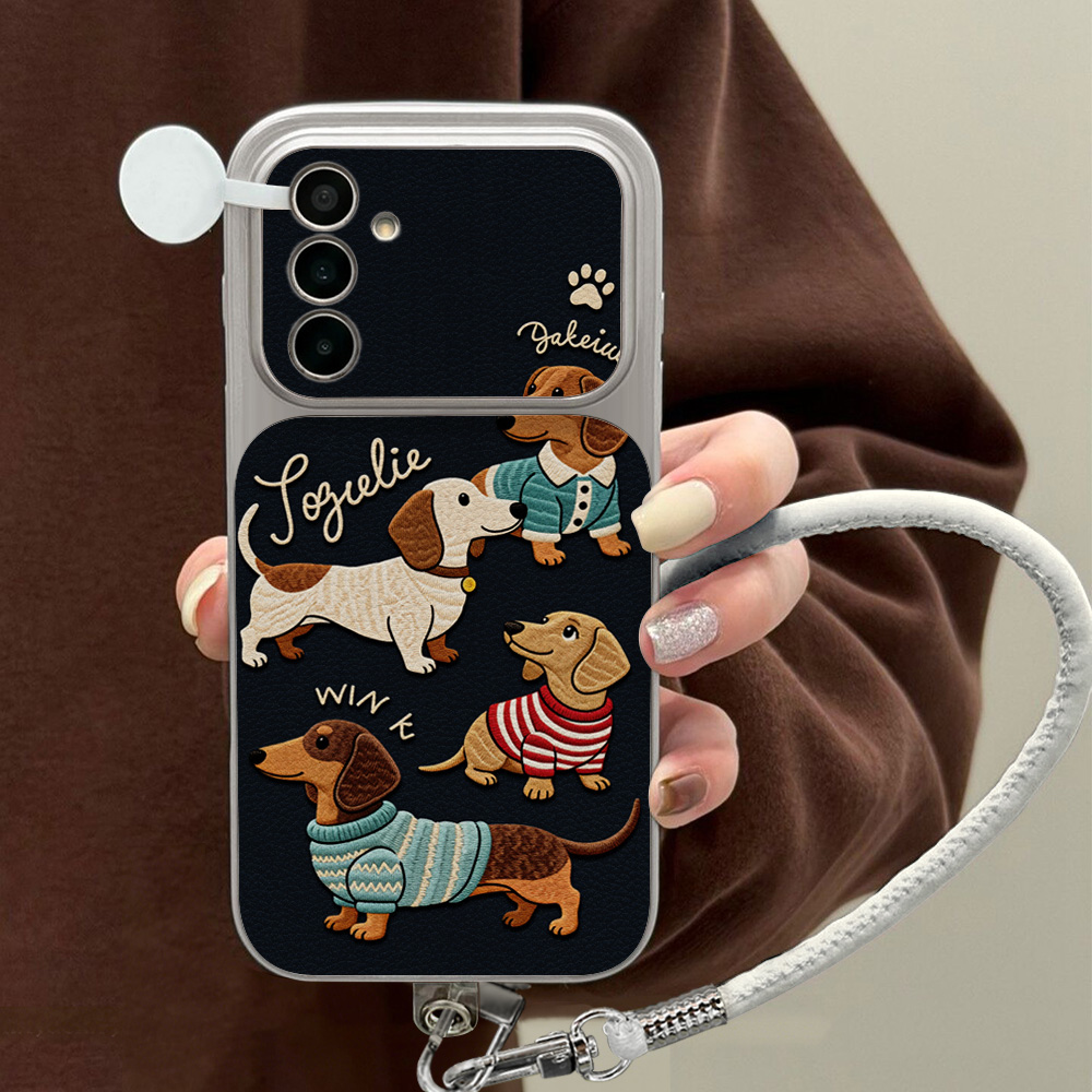 Cute Anime Case - Cartoon Dackel Handyhülle für Samsung A56