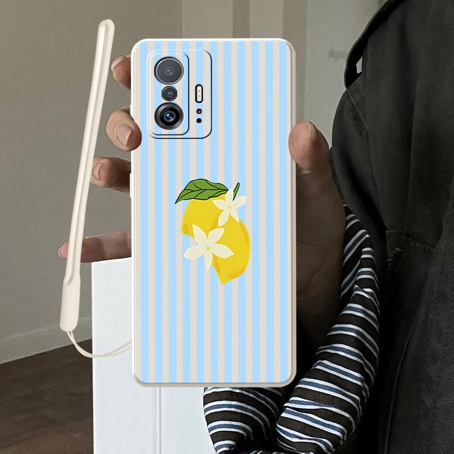Phone Cases Iphone 11 - Lemon Cool Stripe Pattern Hülle für