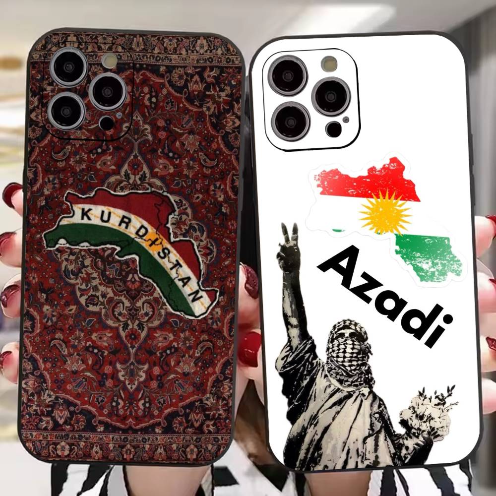 Phone Cases Quotes - K-Kurdistan Flaggen-Logo Handyhülle für iPhone 17,