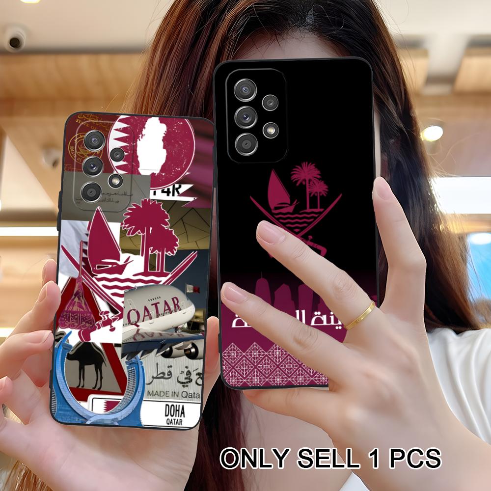 Phone Cases Qatar - Katar-Flagge Matte TPU Handyhülle für Samsung