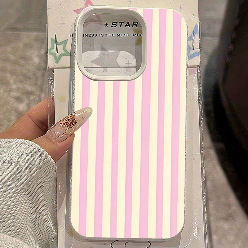 Phone Cases Otterbox - Einfache rosa vertikal gestreifte Handyhülle mit