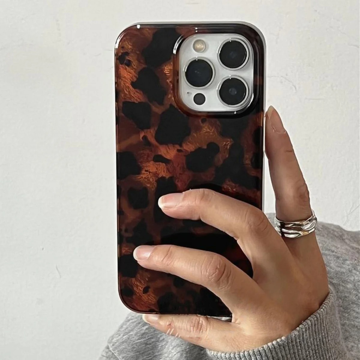 Phone Cases Otterbox - Retro-Amber-Textur Laser-Handyhülle für iPhone 16 17