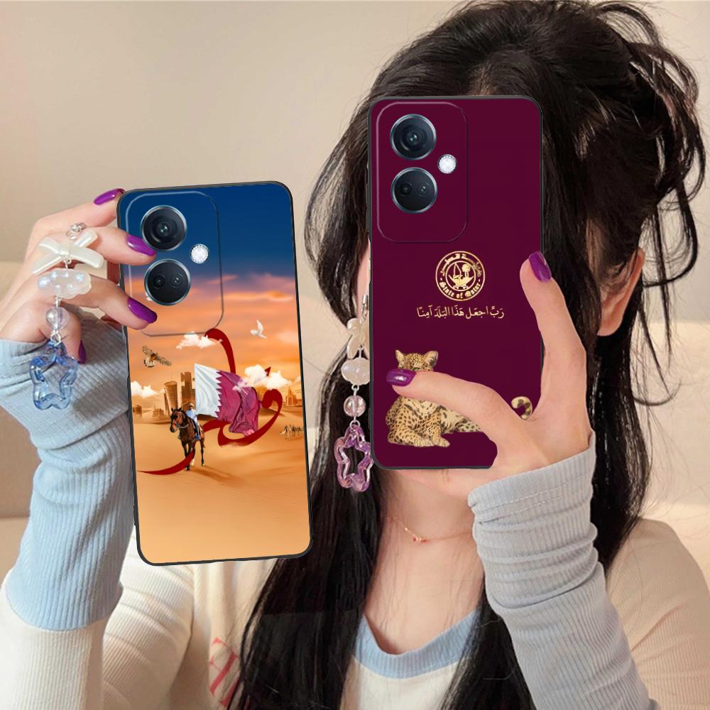 Phone Cases Qatar - Katar-Flagge Matte TPU Handyhülle für OPPO