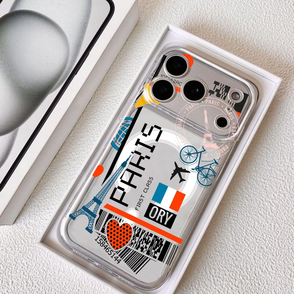 Phone Cases Unique - Flugticket Frankreich Handyhülle für iPhone 17