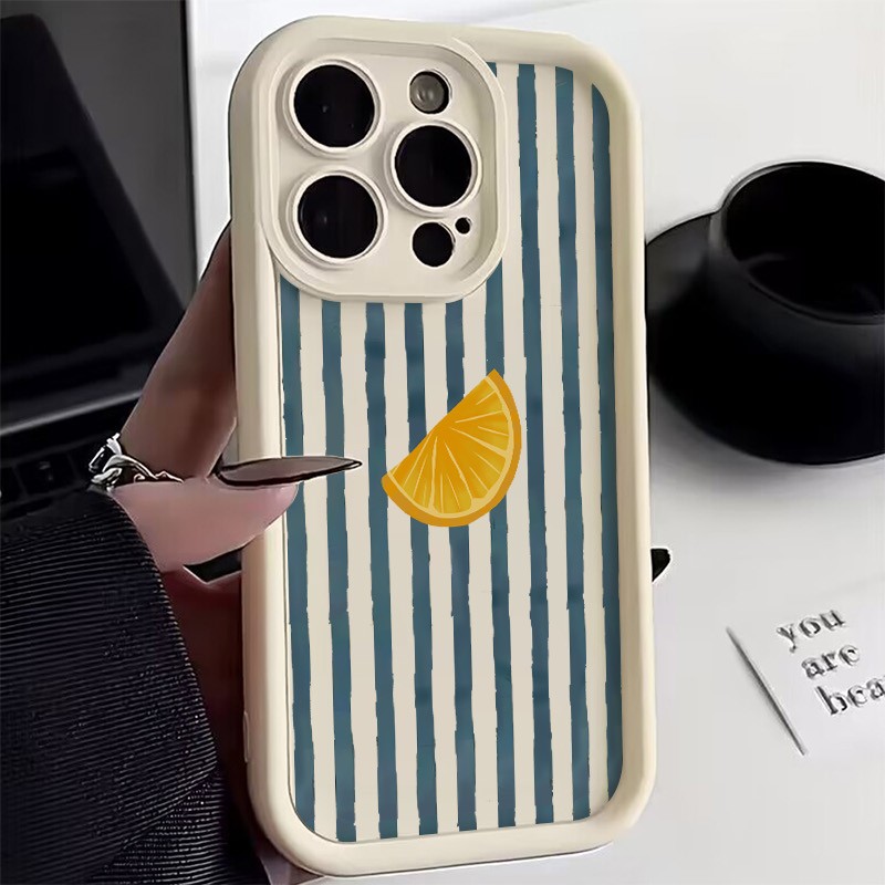 Phone Cases Otterbox - Gestreifte Zitronenscheiben-Muster-Handyhülle für iPhone 17 16