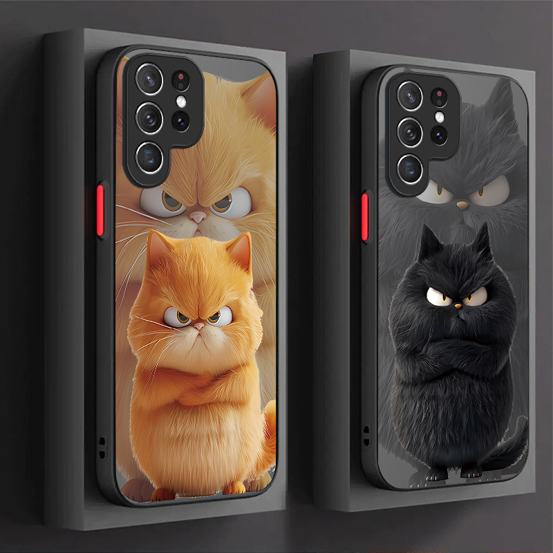 Phone Cases Galaxy A16 5G - Angry Cat Paar-Style Hülle für Samsung