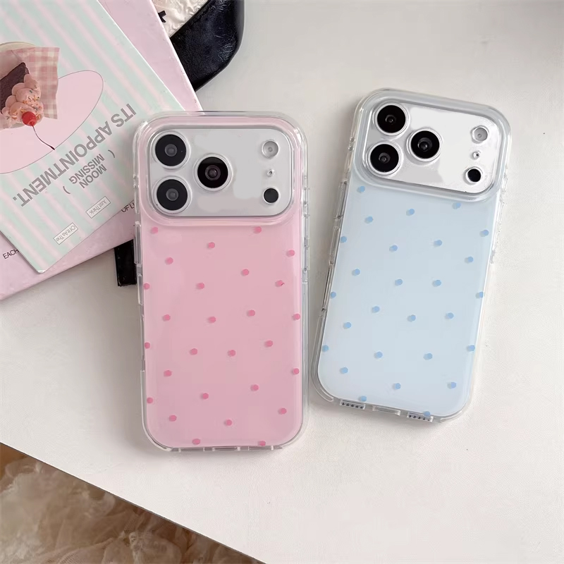 Phone Cases Cool Girl - Koreanische Ins Girl Simple Blau Rosa