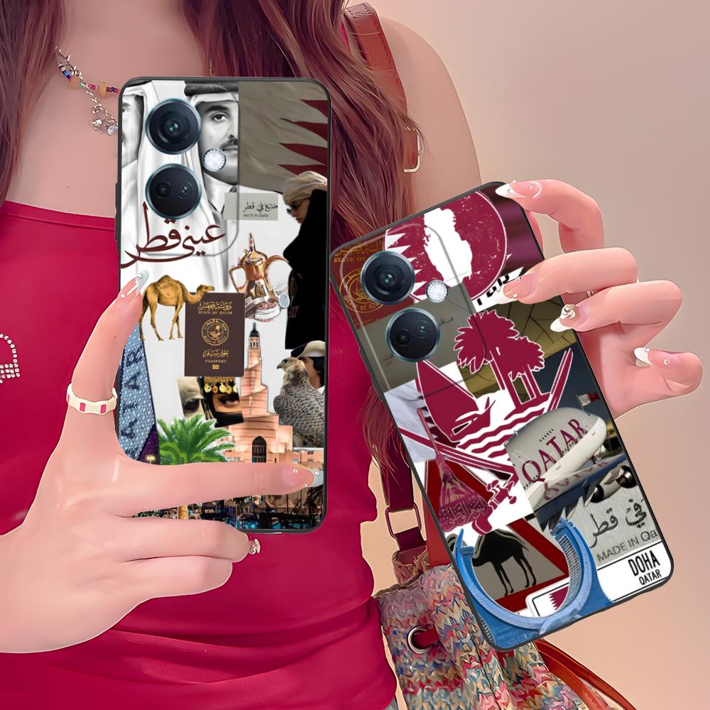 Phone Cases Qatar - Katar-Flagge Matte TPU Handyhülle für OPPO