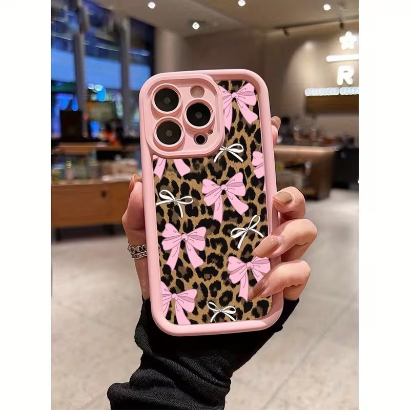 Phone Cases Leopard Print - Leopardenmuster Schleife Handyhülle für iPhone 18