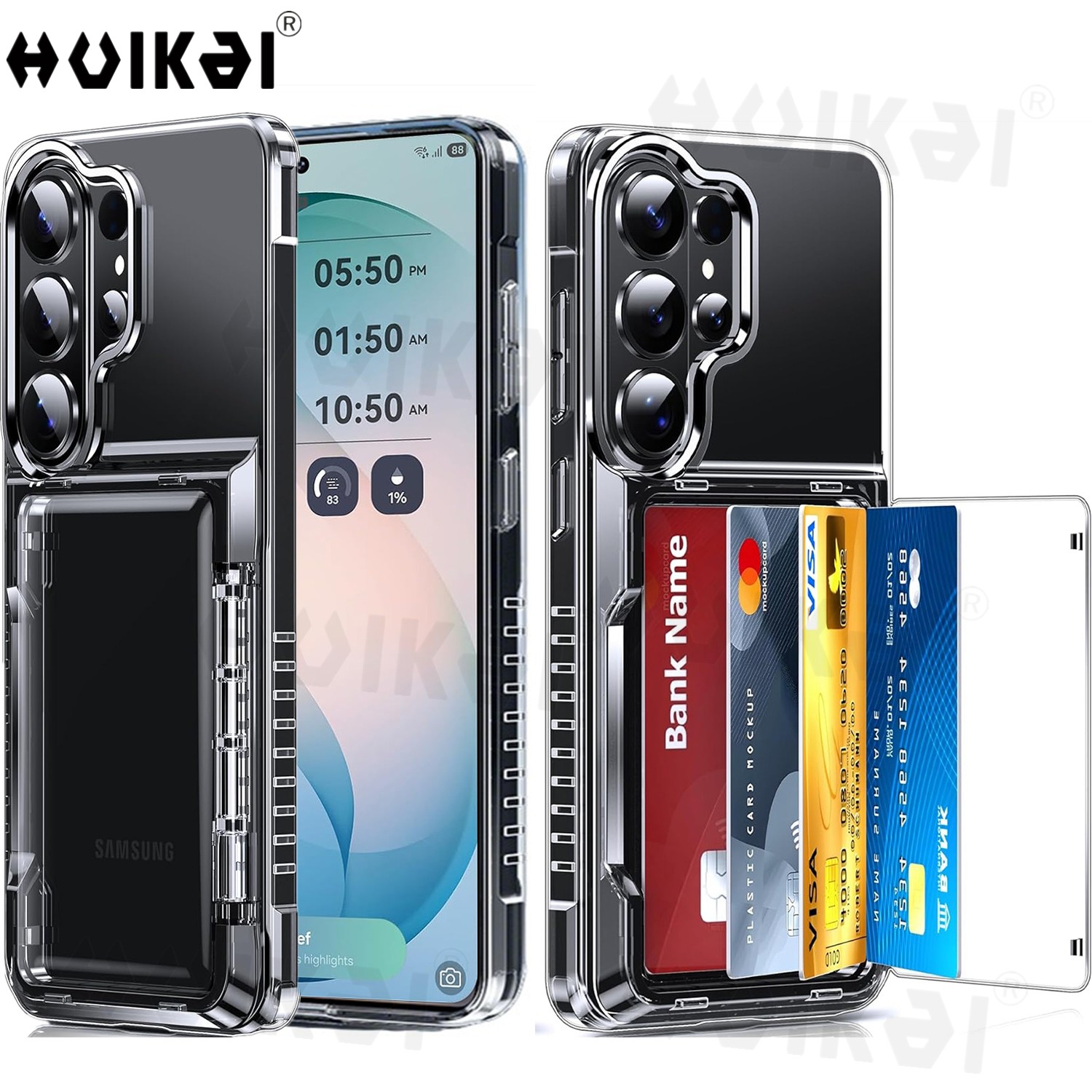 Slim Card Slot Case - Brieftaschen-Kartenhalter-Hülle für Samsung S26 Ultra S25