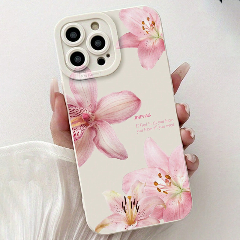Blaue Blumenmuster-Silikon-INS – Phone Cases Otterbox Bewertung und Preis
