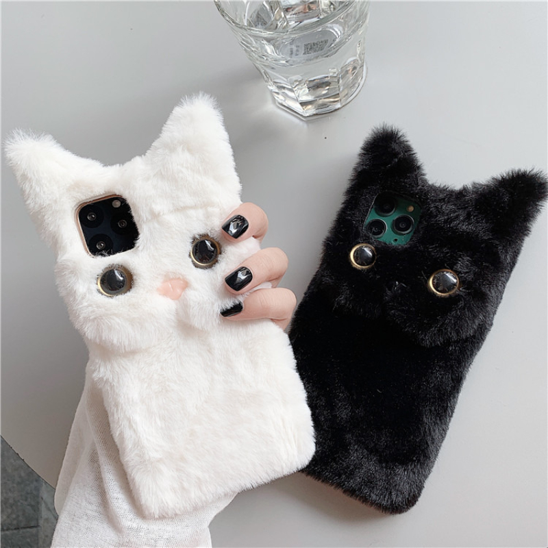 3D Niedliche Cartoon-Katze Plü – Phone Cases For Iphone 15 Bewertung und Preis