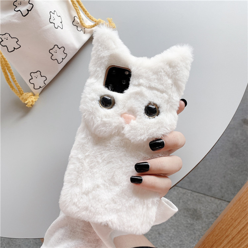 3D Niedliche Cartoon-Katze Plü – Phone Cases For Iphone 15 Bewertung und Preis