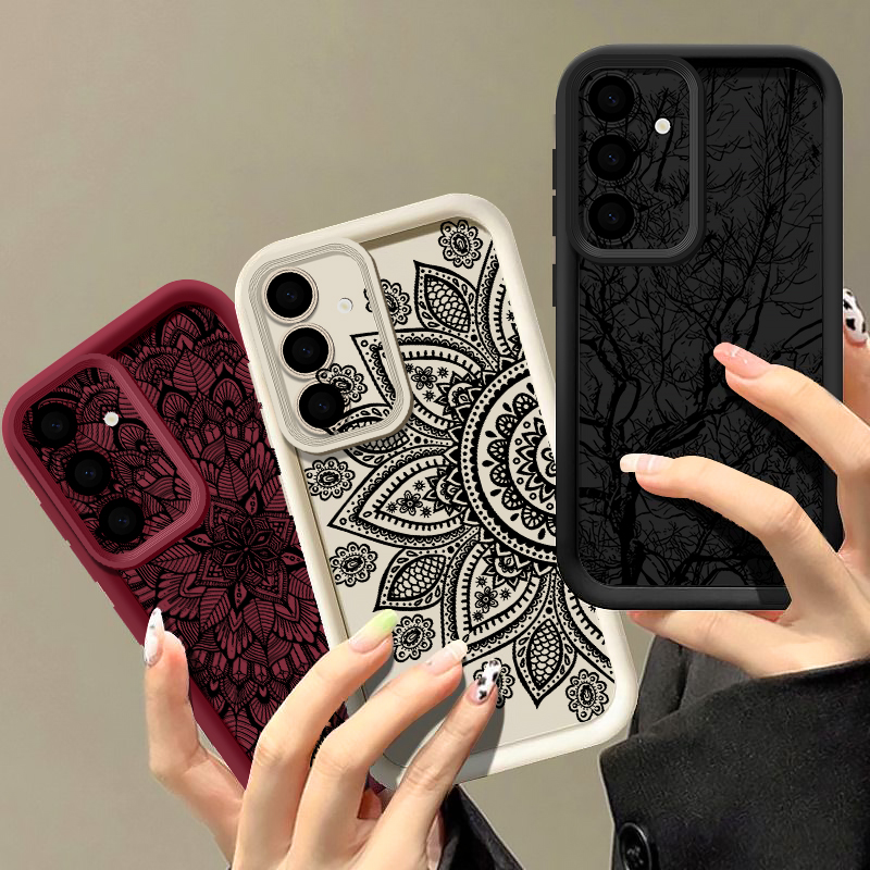 Retro-Blumen-Totem-Muster-Hüll – Phone Cases For Samsung A14 Bewertung und Preis