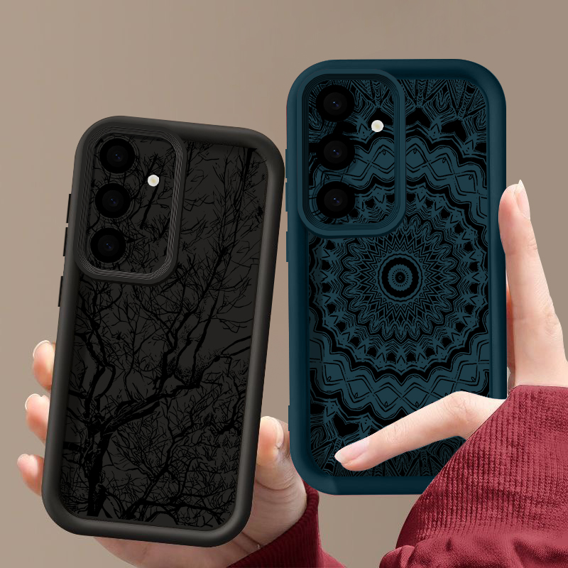Retro-Blumen-Totem-Muster-Hüll – Phone Cases For Samsung A14 Bewertung und Preis