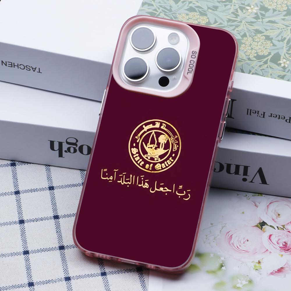 Katar-Flagge Rosa Transparente – Phone Cases Qatar Bewertung und Preis
