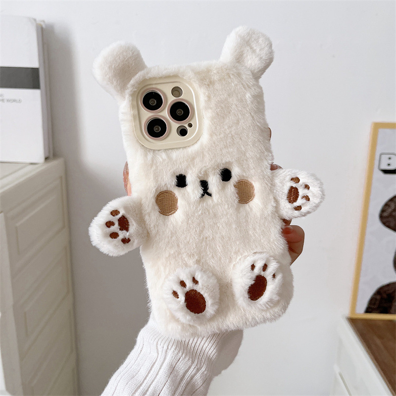 Koreanische 3D Cartoon Bär Fla – Phone Cases For Iphone 15 Bewertung und Preis