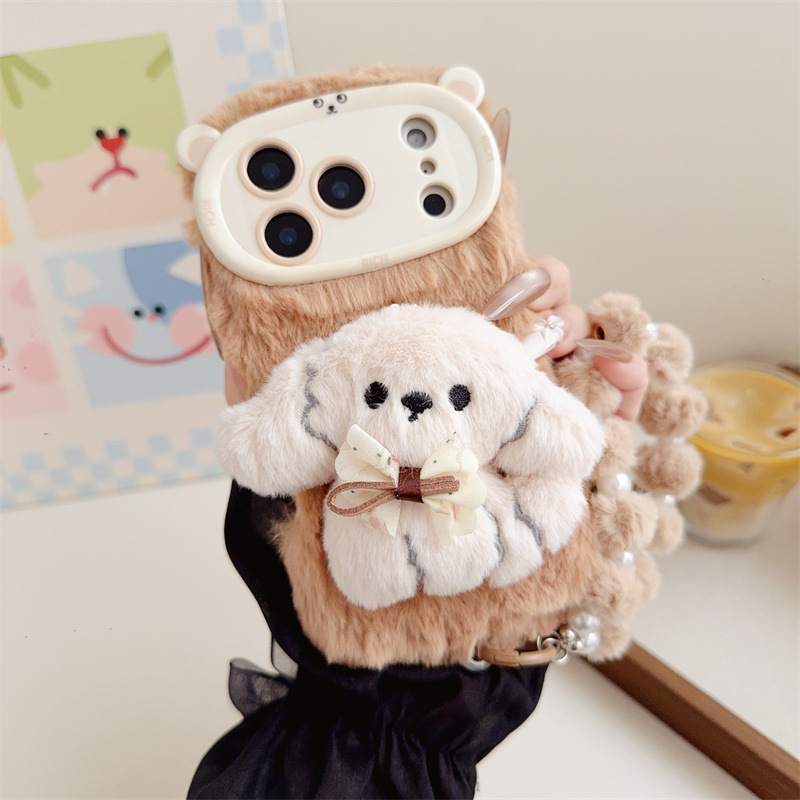 3D-Cartoon-Bowknot-Welpen-warm – Phone Cases For Iphone 15 Bewertung und Preis