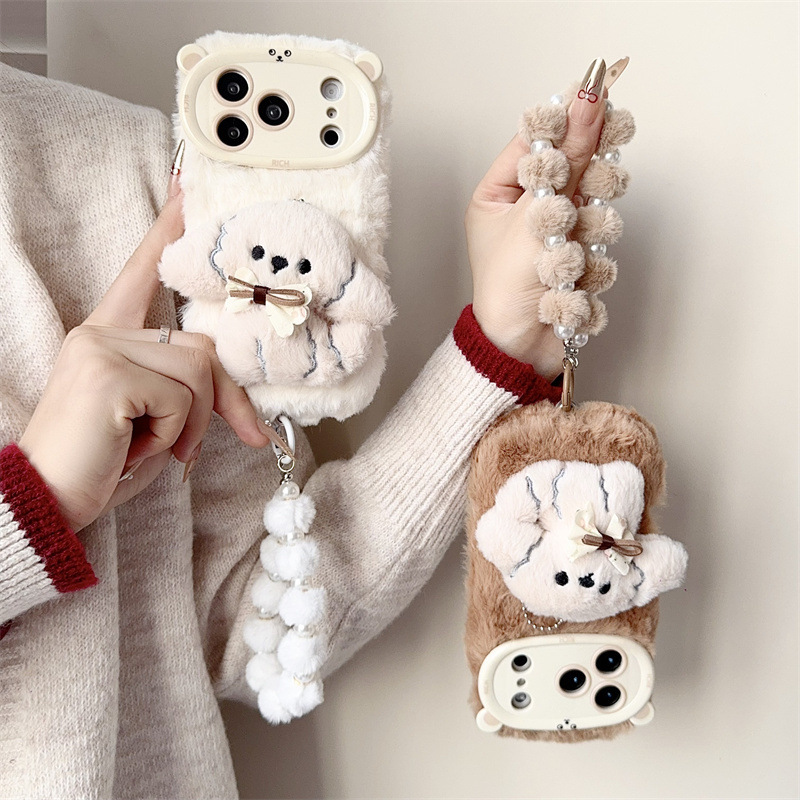 3D-Cartoon-Bowknot-Welpen-warm – Phone Cases For Iphone 15 Bewertung und Preis