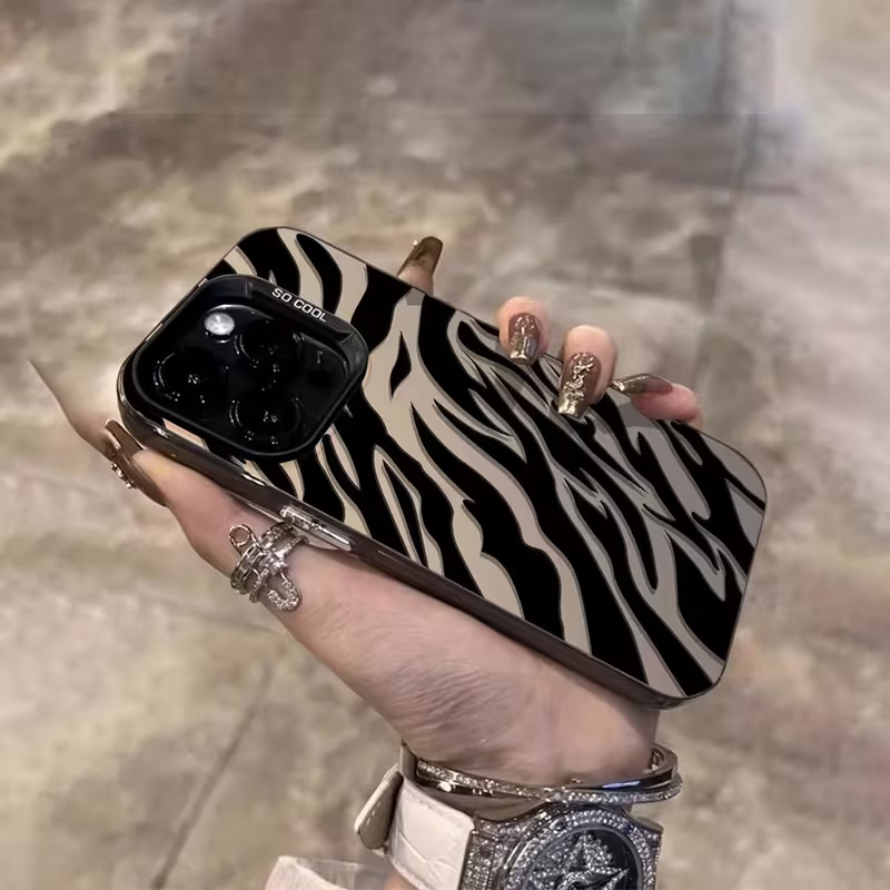 Zebra-Muster Schwarze Fortschr – Phone Cases For Iphone 15 Bewertung und Preis