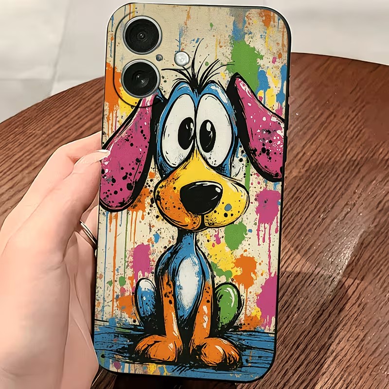 Graffiti-Farbige Welpen-TPU-Ha – Phone Cases Otterbox Bewertung und Preis