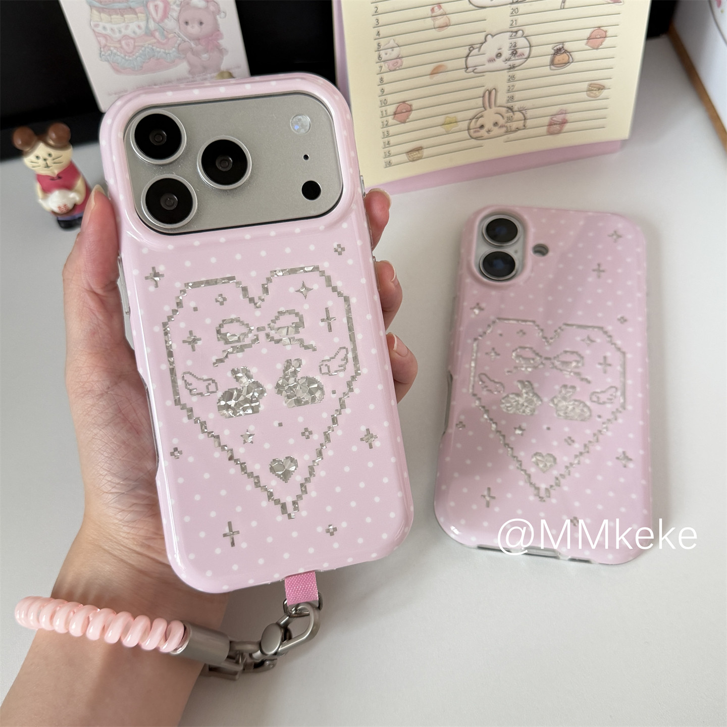 Koreanische Ins Pink Sweet Gir – Phone Cases Cool Girl Bewertung und Preis