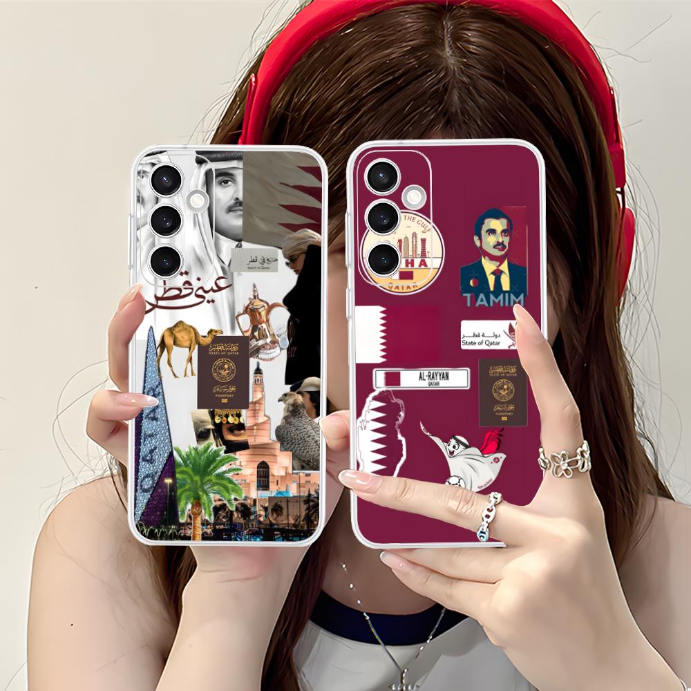 Katar-Flagge Transparente Hand – Phone Cases Qatar Bewertung und Preis