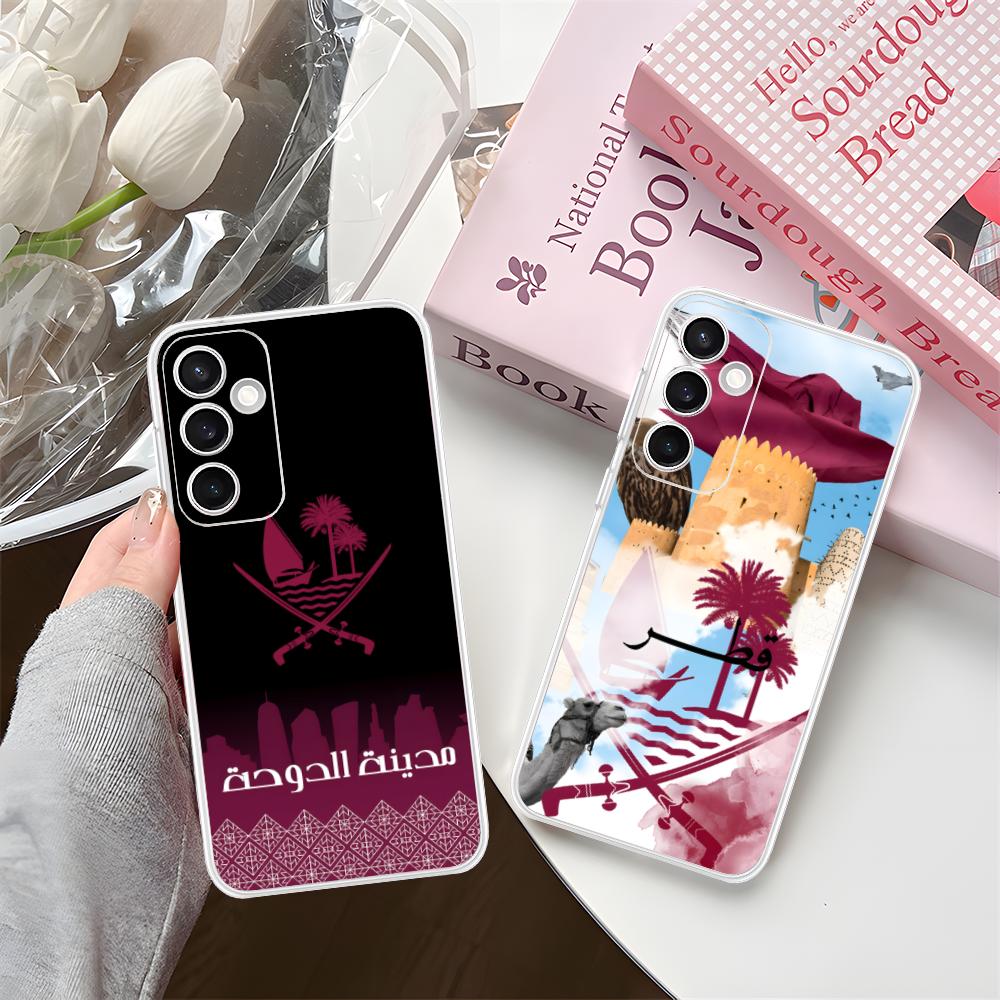 Katar-Flagge Transparente Hand – Phone Cases Qatar Bewertung und Preis
