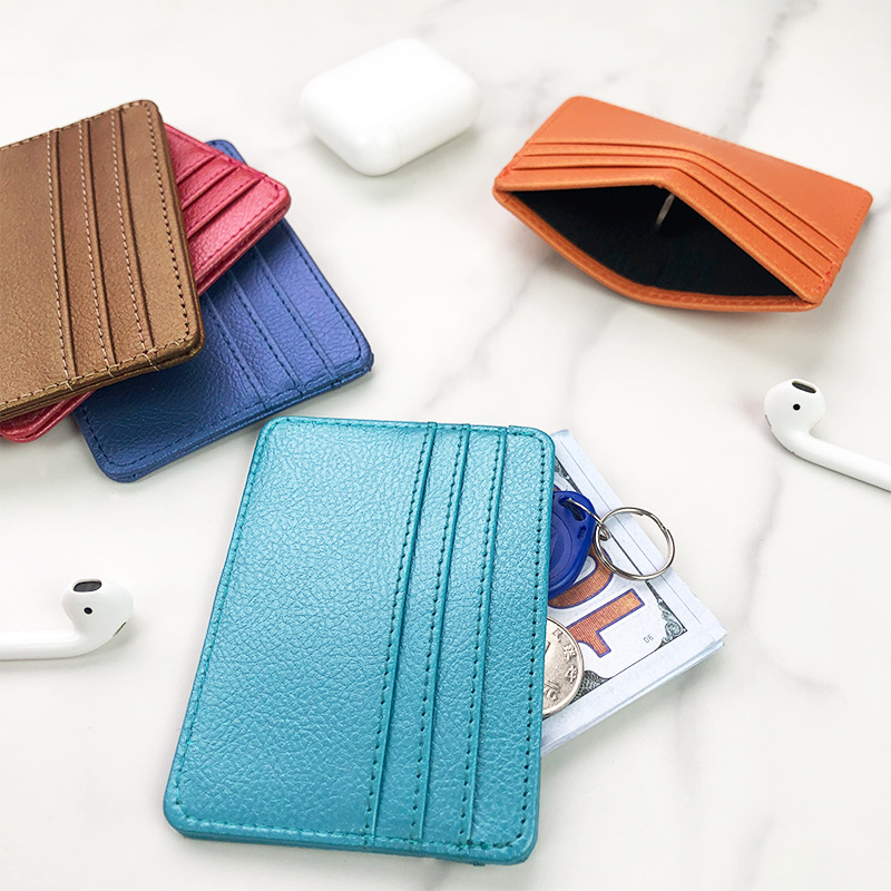 Dünne PU-Leder-Mini-Geldbörse, – Slim Card Slot Case Bewertung und Preis