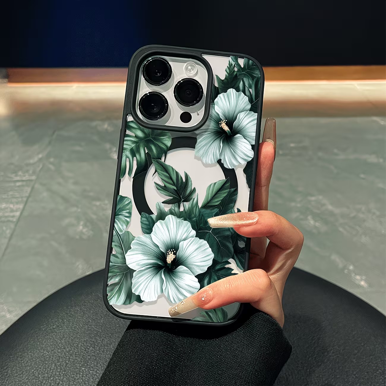 Grüne Blumenmuster Handyhülle  – Phone Cases Otterbox Bewertung und Preis