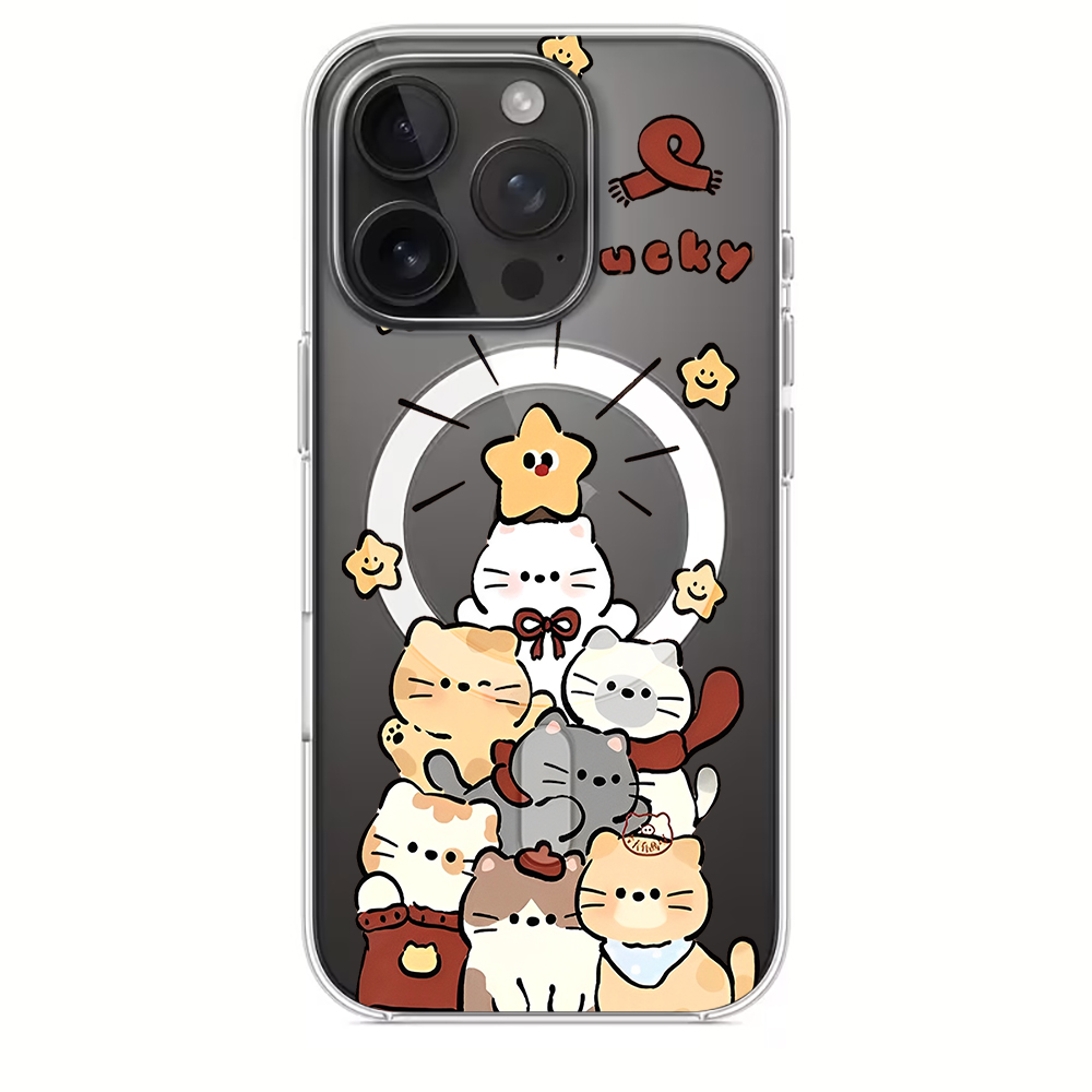 Niedliche Cartoon-Kätzchen-Dru – Phone Cases For Iphone 15 Bewertung und Preis